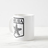 Aruba Island Design - White 11 oz Classic Mok (Voorkant links)