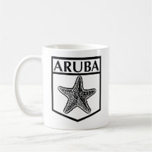 Aruba Island Design - White 11 oz Classic Mok