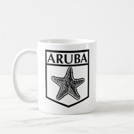 Aruba Island Design - White 11 oz Classic Mok