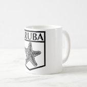 Aruba Island Design - White 11 oz Classic Mok (Voorkant rechts)