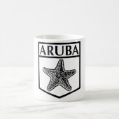 Aruba Island Design - White 11 oz Classic Mok (Center)