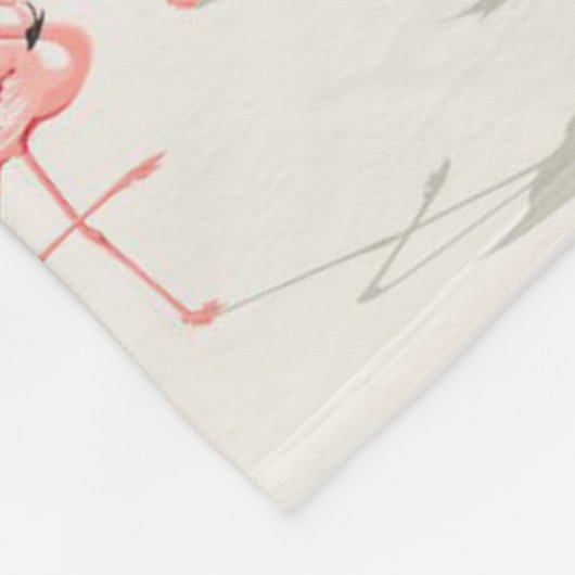 Aruba Island Travel Flamingo | Familie Flamingo Fleece Deken (Hoek)