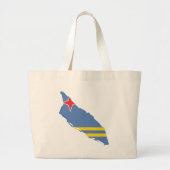 Aruba-kaart AW Grote Tote Bag (Voorkant)