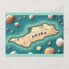 Aruba kaart van eiland