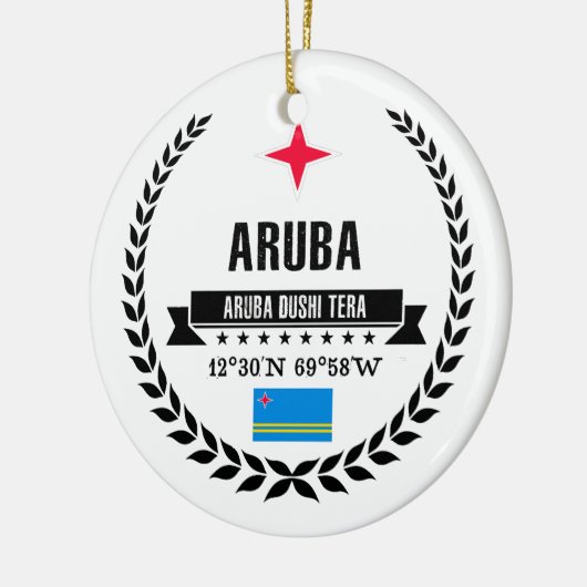 Aruba Keramisch Ornament (Links)