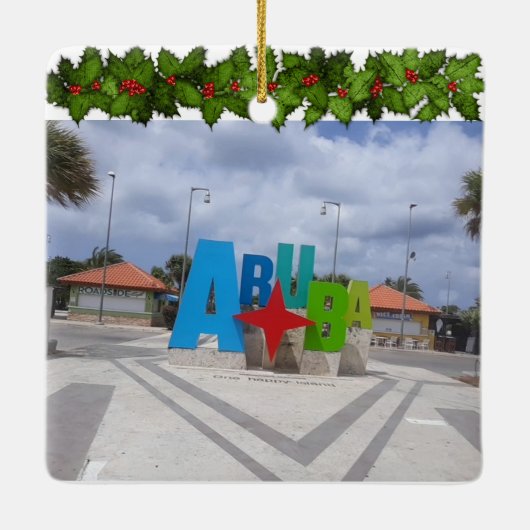 Aruba Kerstvakantie Ornament (Achterkant)
