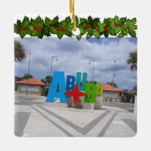 Aruba Kerstvakantie Ornament (Voorkant)