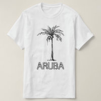 Aruba-kokosnoot zwart-wit ontwerp