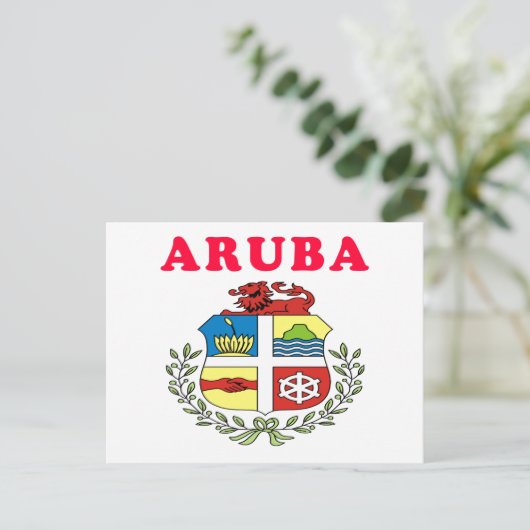 Aruba-laag van Design Briefkaart (Staand voorkant)