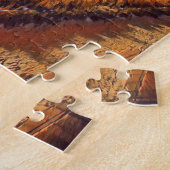 Aruba Landschap met Divi Divi Trees Legpuzzel (Zijkant)