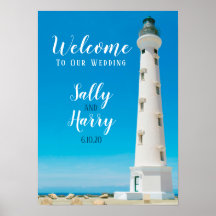 Aruba Lighthouse Destination Wedding Personalized