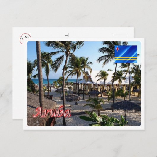 Aruba - Manchebo Beach - Briefkaart (Voorkant / Achterkant)