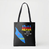 Aruba Map Matching Group Vacation Cruise Caribbean Tote Bag (Voorkant)