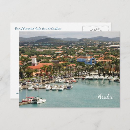 Aruba Marina Custom Briefkaart (Voorkant / Achterkant)