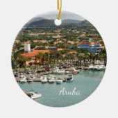 Aruba Marina Keramisch Ornament (Voorkant)