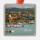 Aruba Marina Metalen Ornament (Voorkant)