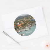 Aruba Marina Ronde Sticker (Envelop)