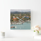 Aruba Marina Vierkante Klok (Huis)