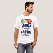 Aruba Matching Familie Vakantie 2025 Making Memori T-shirt (Voorkant volledig)