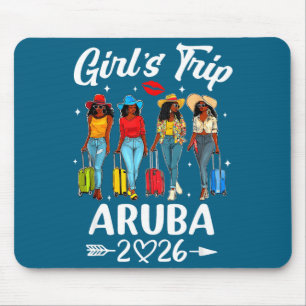 Aruba Meisjesreis 2026 Verjaardag Grafische Kunst Muismat