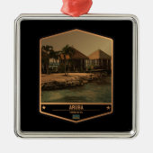 Aruba Metalen Ornament (Voorkant)
