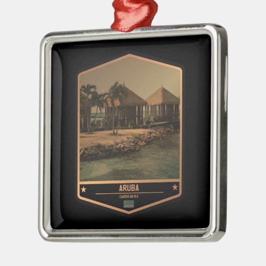 Aruba Metalen Ornament (Links)