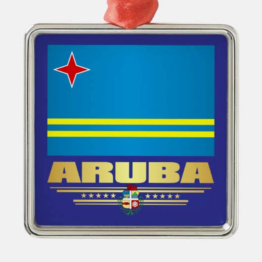 Aruba Metalen Ornament (Voorkant)