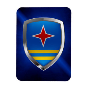 Aruba Mettalic Emblem Magneet