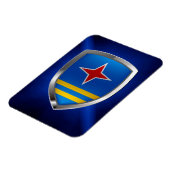 Aruba Mettalic Emblem Magneet (Linkerzijde)