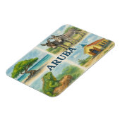 Aruba multiview aquarel magneet (Linkerzijde)