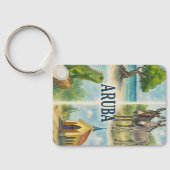 Aruba multiview aquarel sleutelhanger (Achterkant)