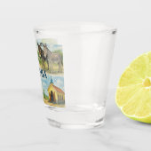 Aruba multiview waterverf shot glas (Rechts)