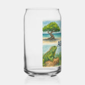Aruba multiweergave waterverf blikvorm glas (Links)