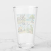 Aruba multiweergave waterverf glas (Achterkant)