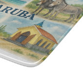 Aruba multiweergave waterverf snijplank (Hoek)