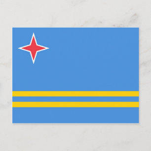 Aruba National World Flag Briefkaart