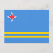 Aruba National World Flag Briefkaart (Voorkant)