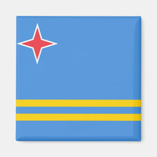 Aruba National World Flag Magneet