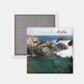 Aruba, natuurlijk zwembad magneet (Voorkant / Achterkant)