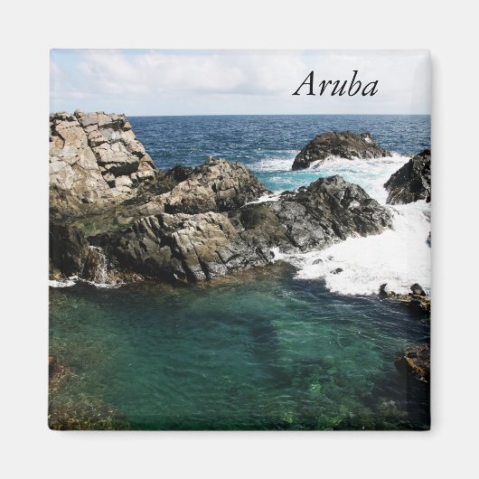 Aruba, natuurlijk zwembad magneet (Voorkant)