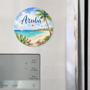 Aruba Nederlands Caribisch Eiland reis souvenir  Magneet