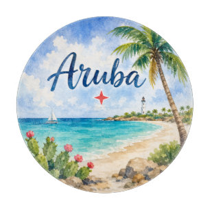 Aruba Nederlands Caribisch Eiland reis souvenir Snijplank