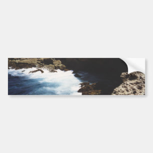Aruba Oceaan Breekt Op De Rotsen Bumpersticker