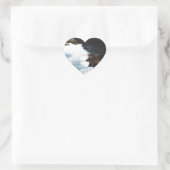 Aruba Ocean Crashing op de Rocks Hart Sticker (Tas)