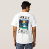 Aruba One Happy Island  T-shirt (Achterkant volledig)
