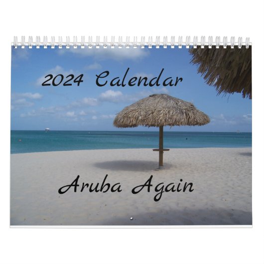 Aruba opnieuw 2024 kalender (Hoes)