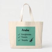 Aruba opnieuw Canvas tas (Voorkant)