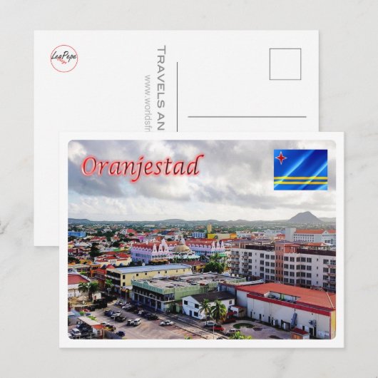 Aruba - Oranjestad - Briefkaart (Voorkant / Achterkant)