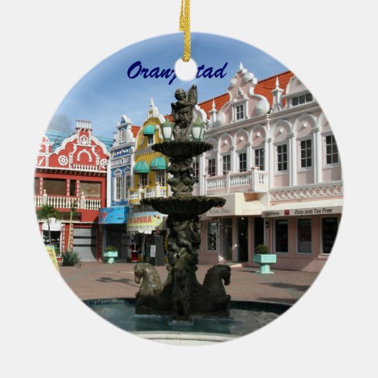 Aruba, ornament Oranjestad (Achterkant)