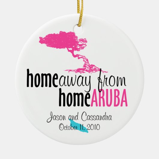 Aruba Ornament - thuis weg van huis (Voorkant)